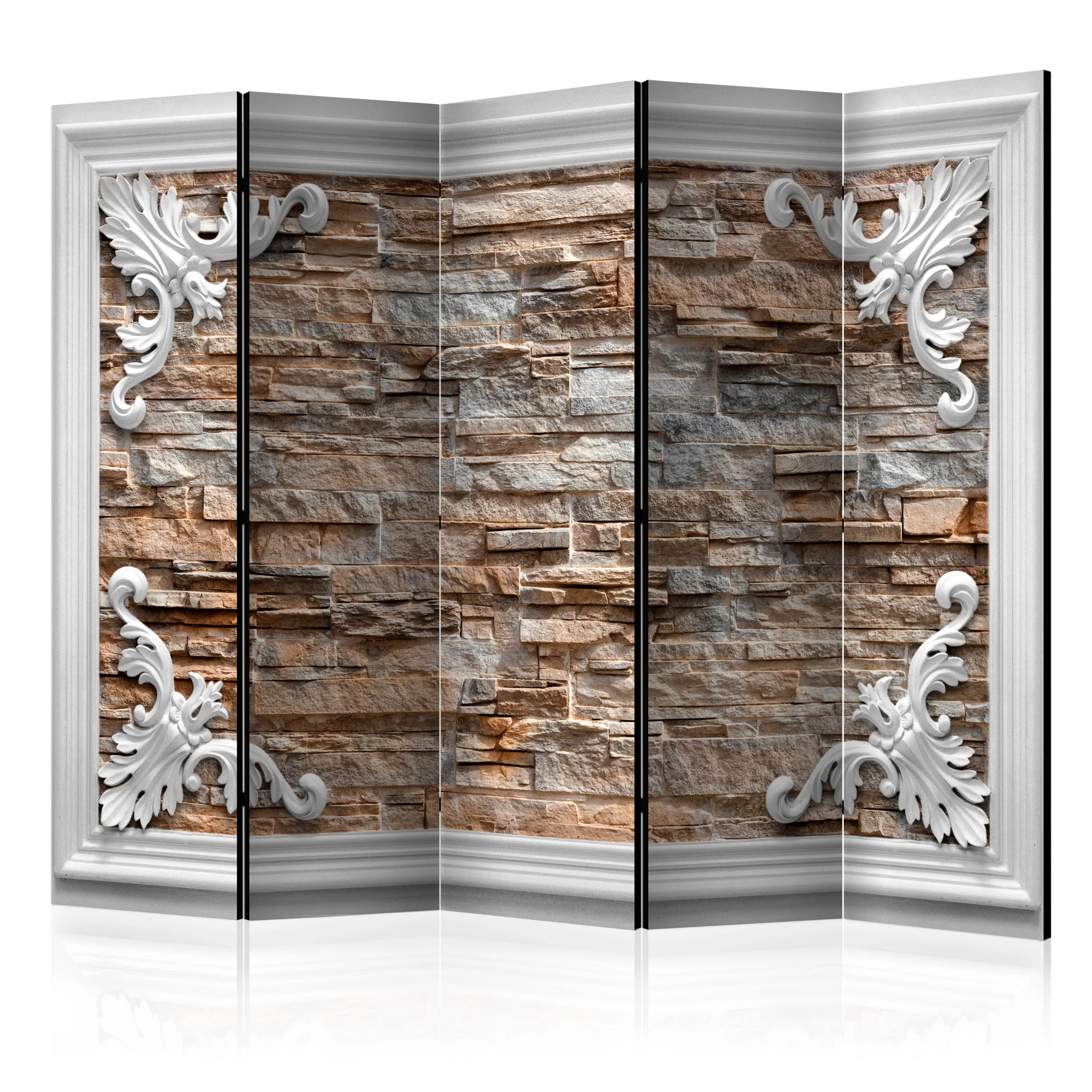 Rumsavdelare Arkiio Brick In The Frame Brown II 225x172 cm