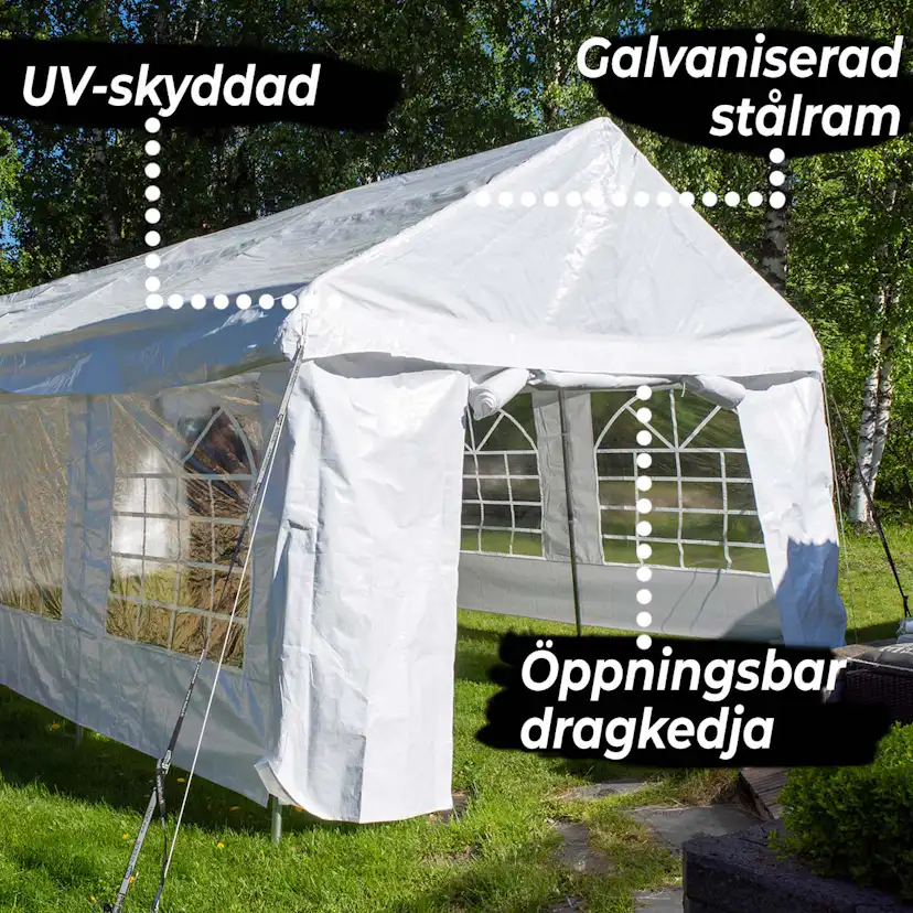 Partytält Lykke Premium 6x12m