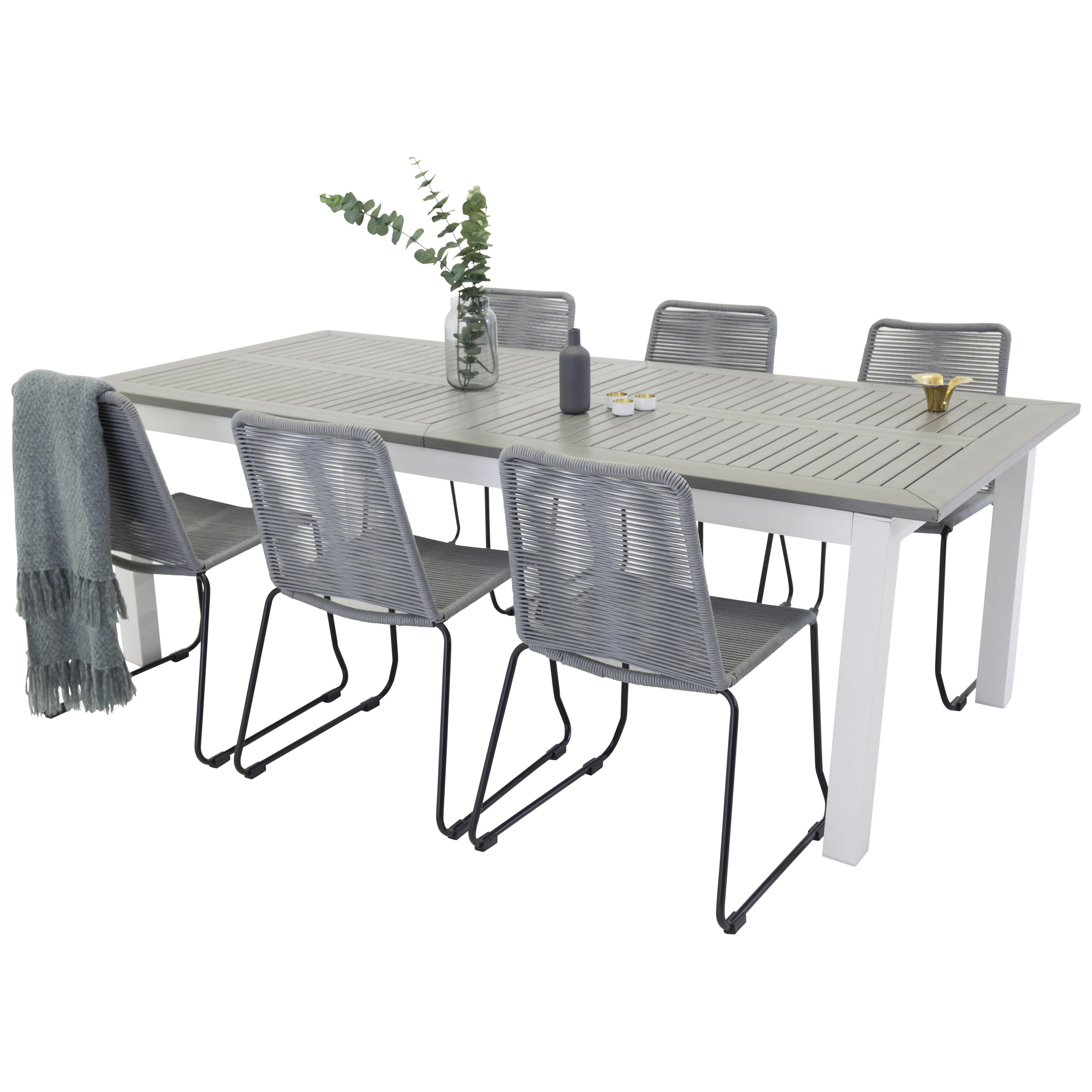 Matgrupp Venture Home Aleyna 224/324 med 6 Leon Stolar
