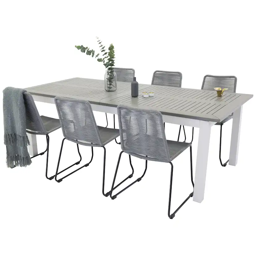 Matgrupp Venture Home Aleyna 224/324 med 6 Leon Stolar