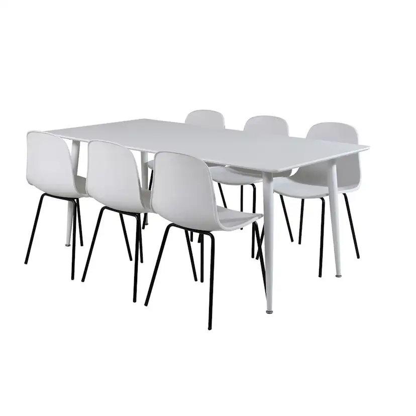 Matgrupp Venture Home Pobbie med 6 Ardi Stolar