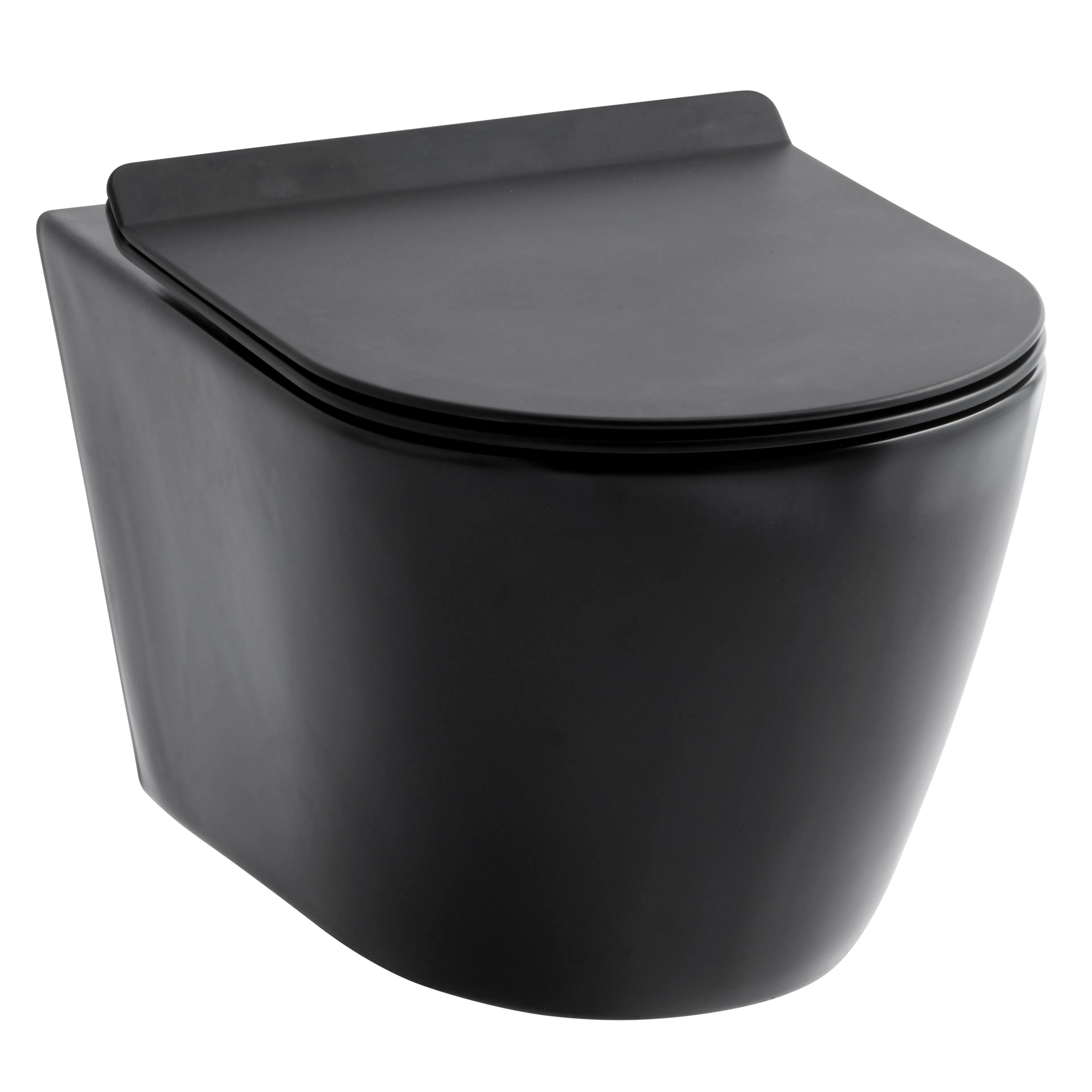 Vägghängd Toalettstol Lavabo Studio Rimless Mattsvart Mattsvart