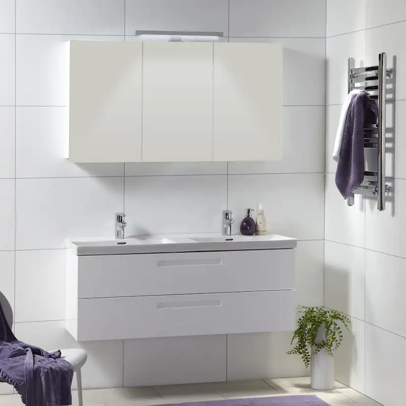 Möbelpaket Noro Relounge 1200 Vit Dubbel