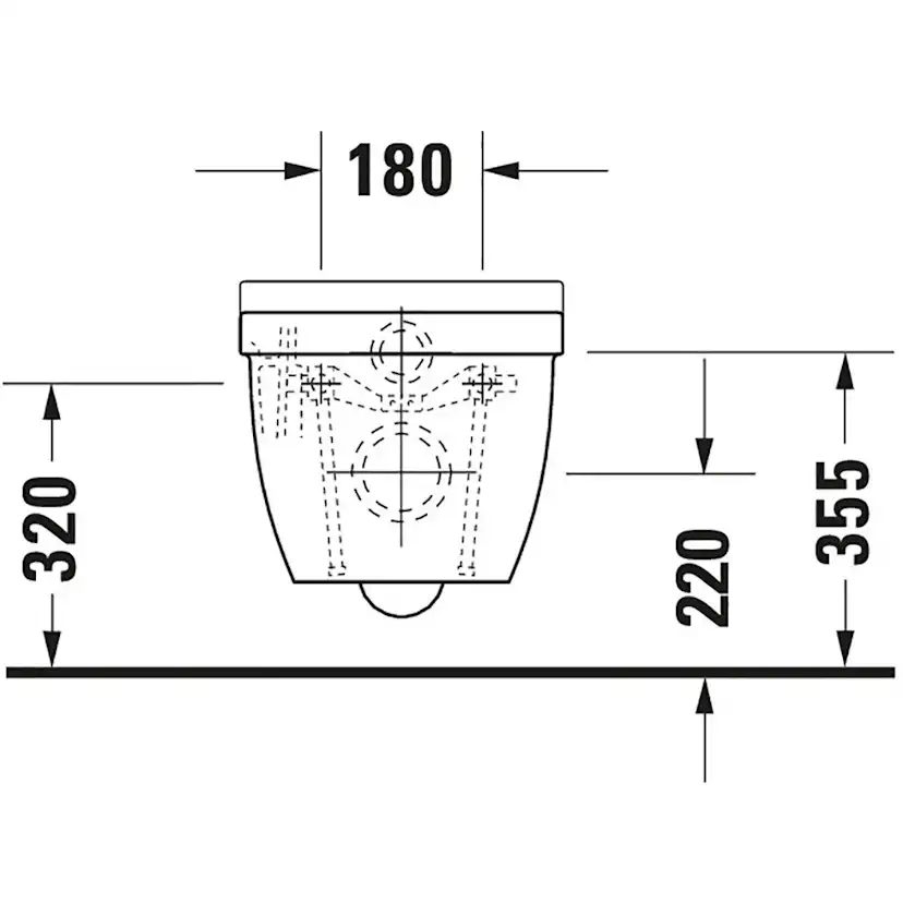 Vägghängd Toalettstol Duravit Starck 3 222509