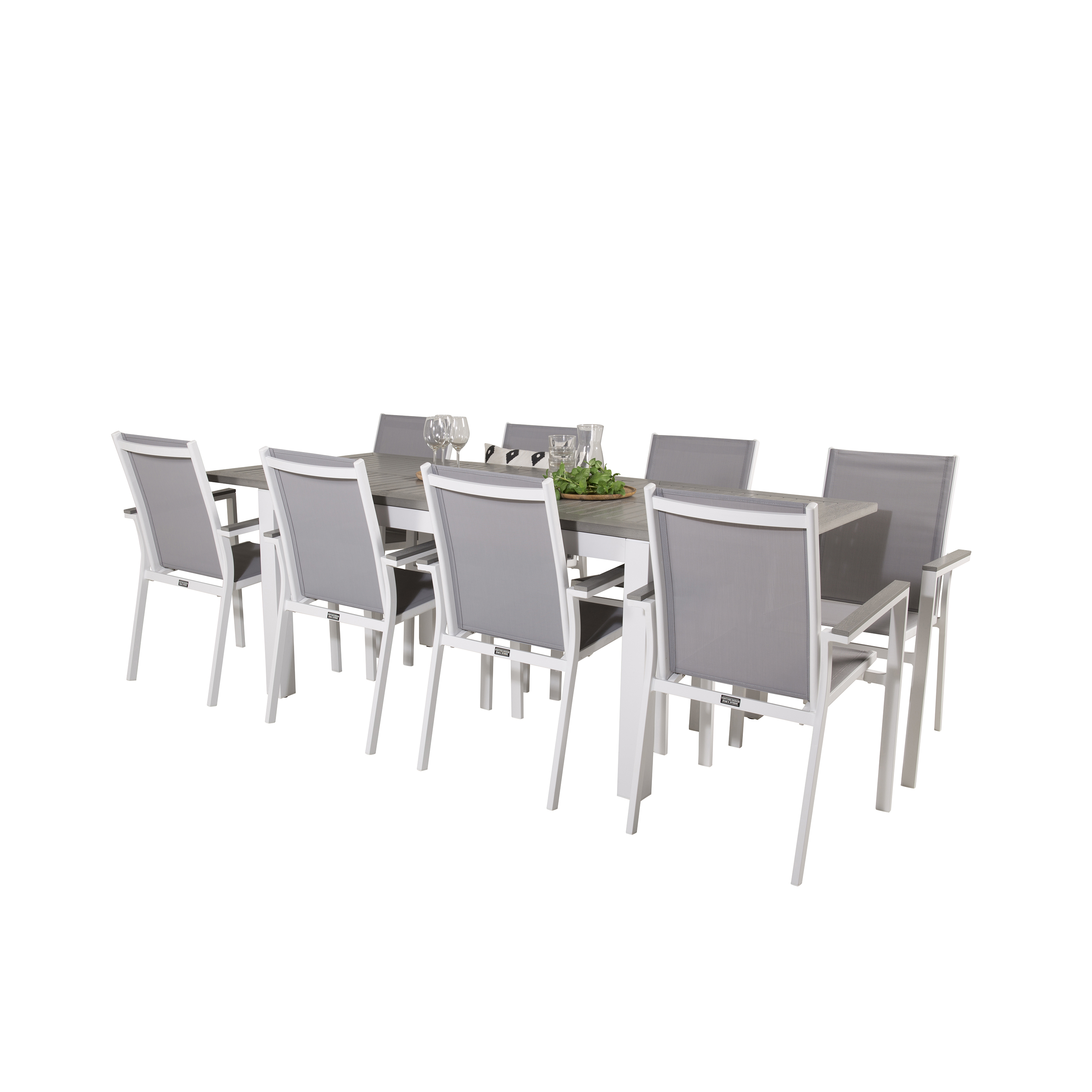 Matgrupp Venture Home Aleyna 160/240 med 8 Pincy Stolar