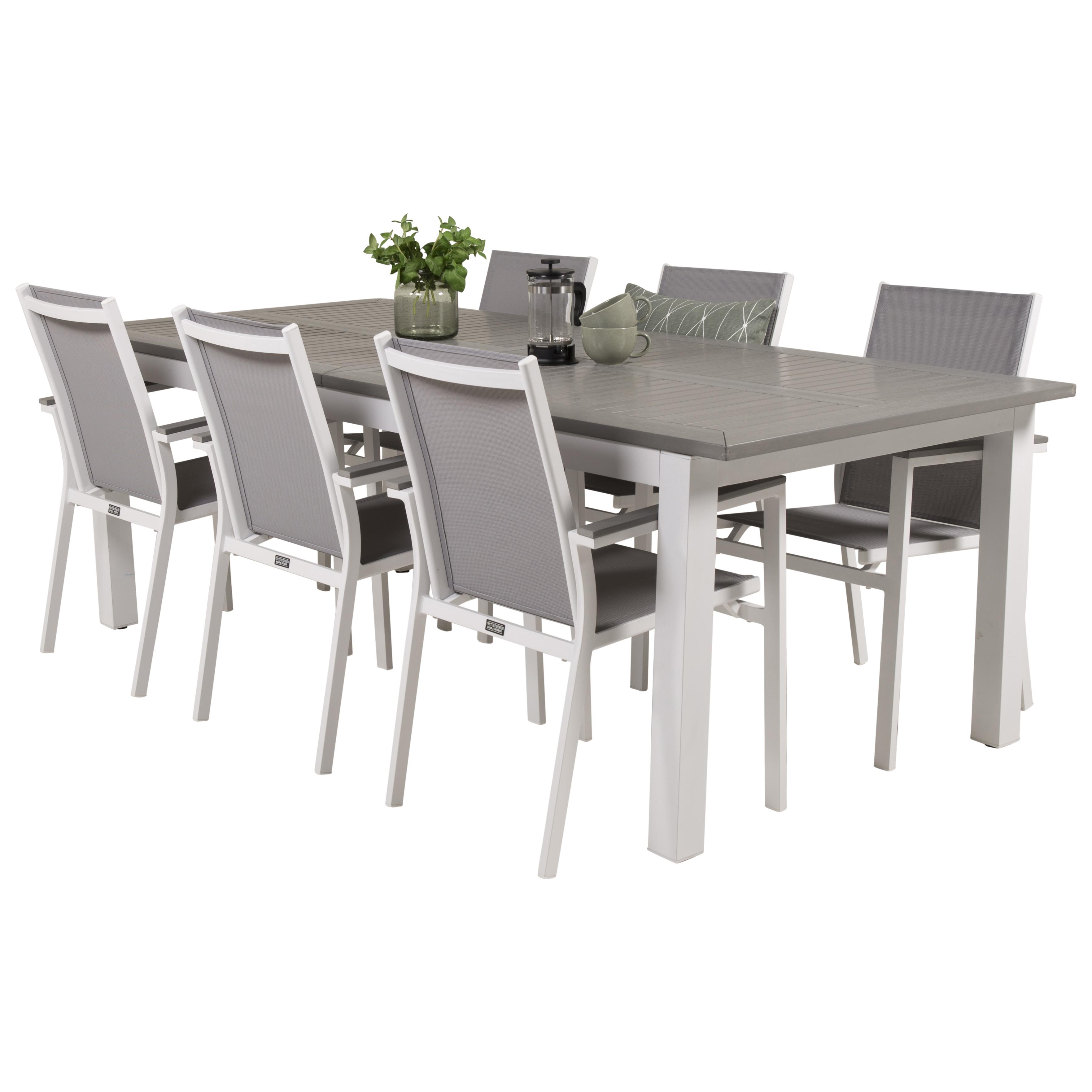 Matgrupp Venture Home Aleyna 224/324 med 6 Pincy Stolar