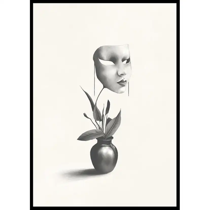 Poster Gallerix Mask In A Plant