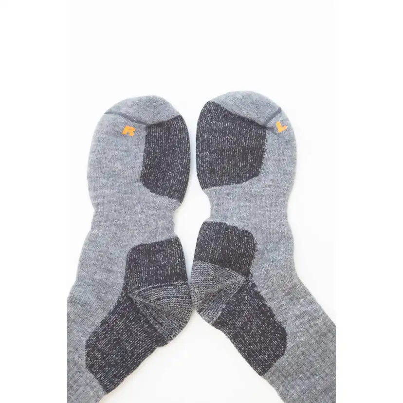 Socka Jobman Merino Tjock Mörkgrån/Svart