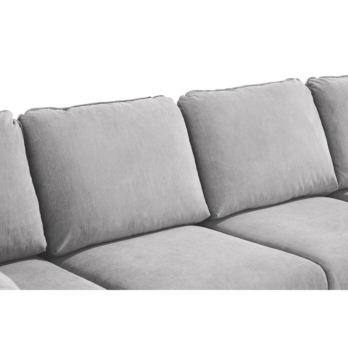 Trend Lyx U-soffa med Divan Höger Ljusgrå