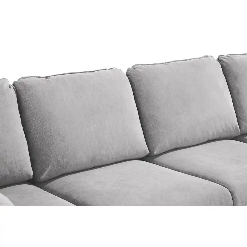 Trend Lyx U-soffa med Divan Höger Ljusgrå