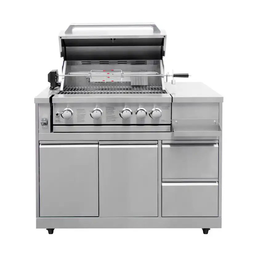Gasolgrill Myoutdoorkitchen Inox Range med 4 Brännare och Infravärme