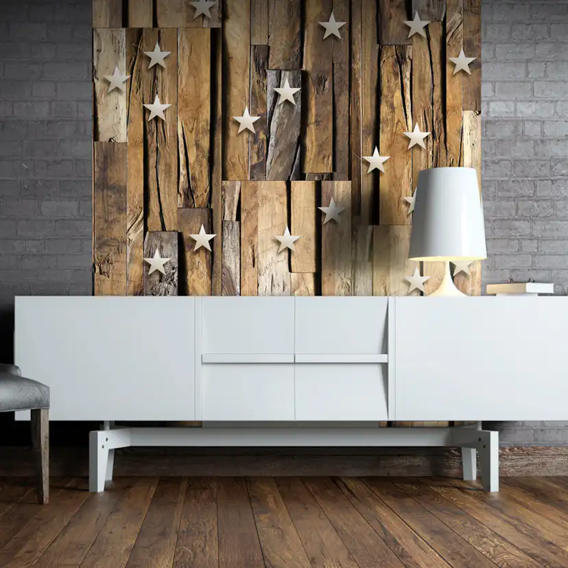 Fototapet Arkiio Wooden Constellation 50x1000 cm