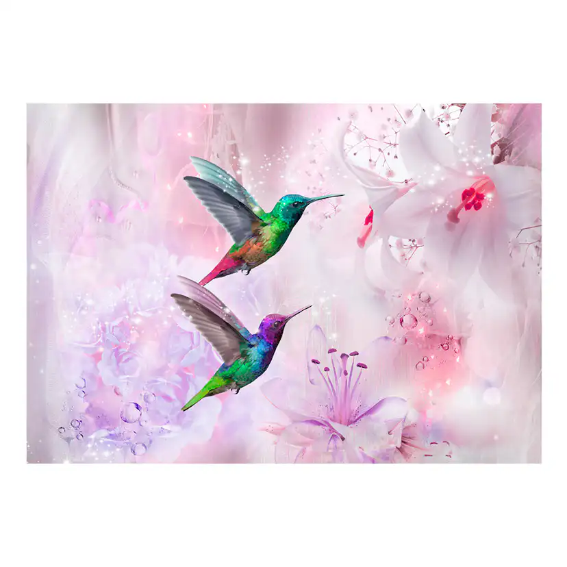 Fototapet Arkiio Colourful Hummingbirds Purple