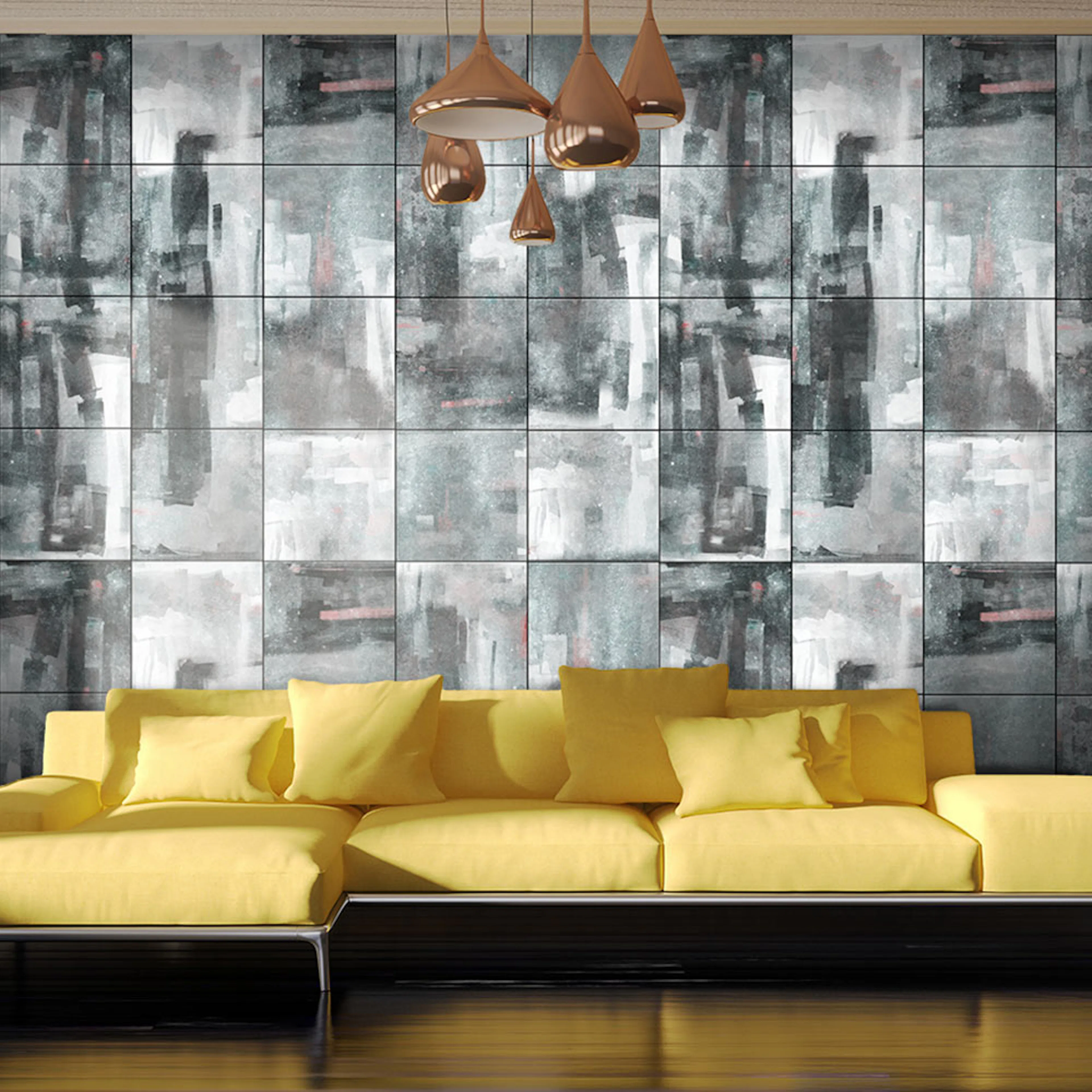 Fototapet Arkiio City shrouded in rain 50x1000 cm