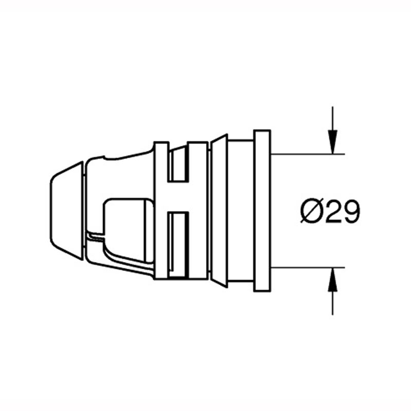 Rörgenomföring Grohe 38338 för PEX-rör