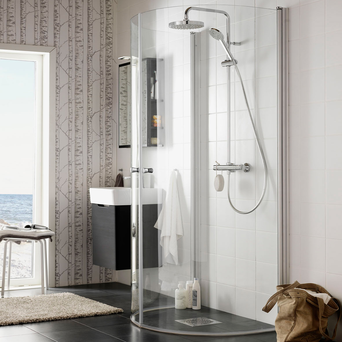 Duschhörn Hafa Igloo Wall Silver