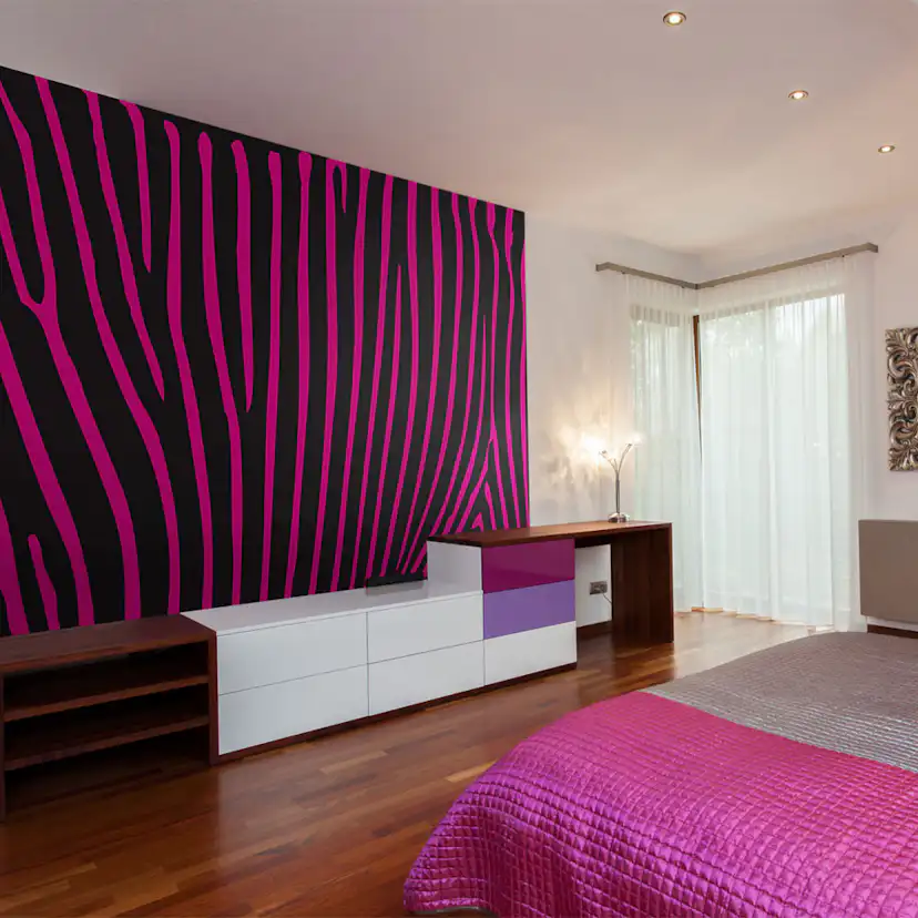 Fototapet Arkiio Zebra Pattern Violett
