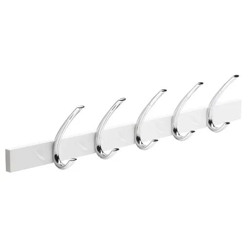 Klädhängare Habo Curve Vit/Krom