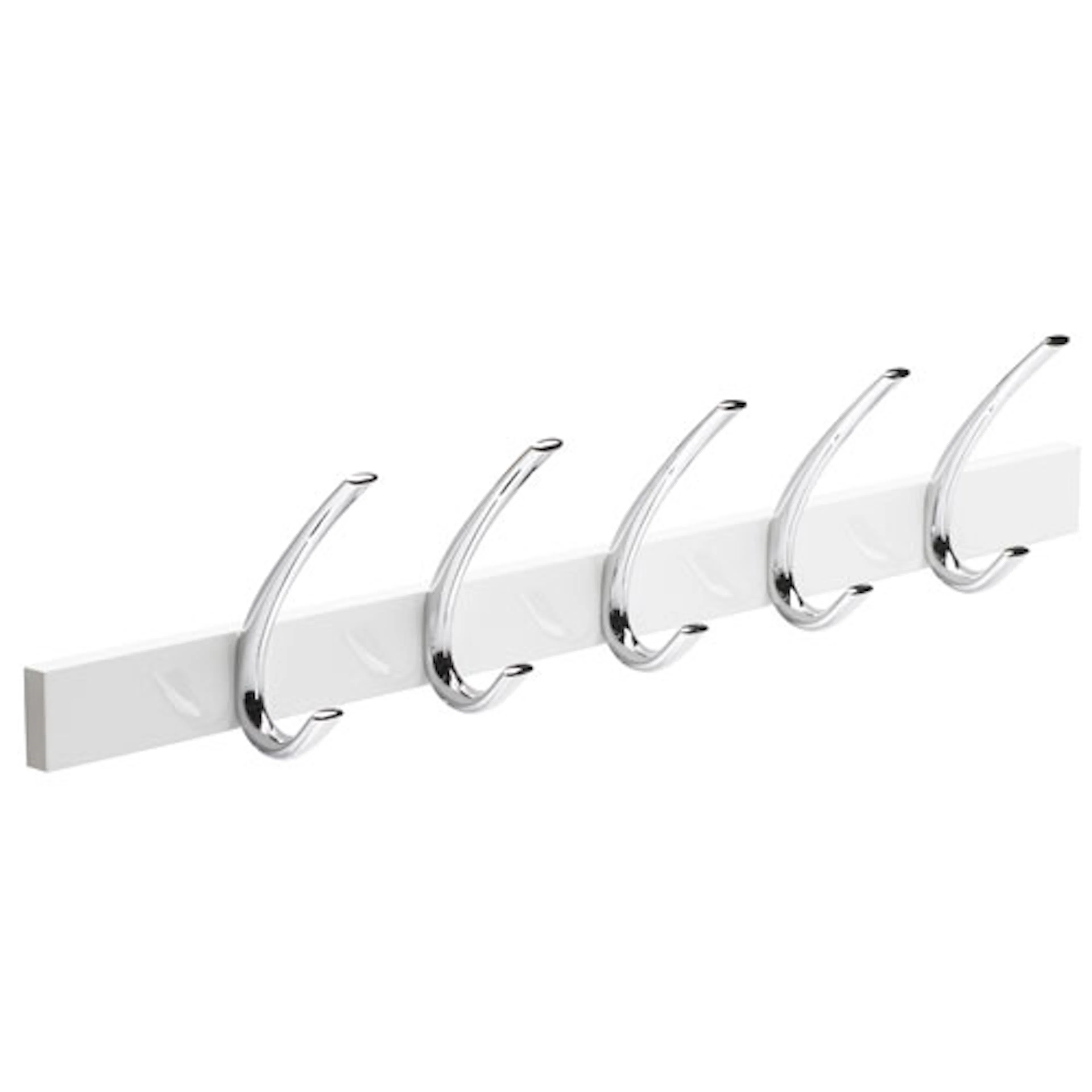 Klädhängare Habo Curve Vit/Krom