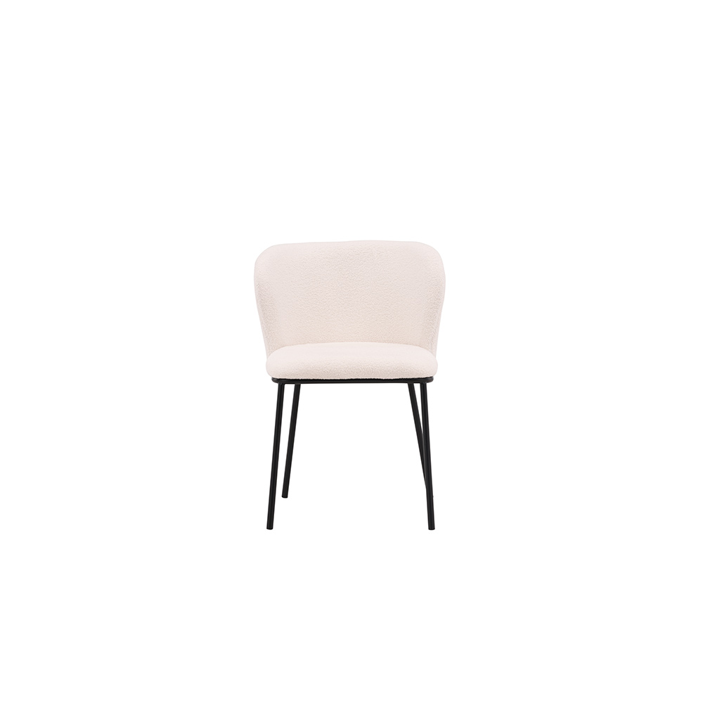 Matstol Venture Home Edina Vit Stol i Boucle 2 st