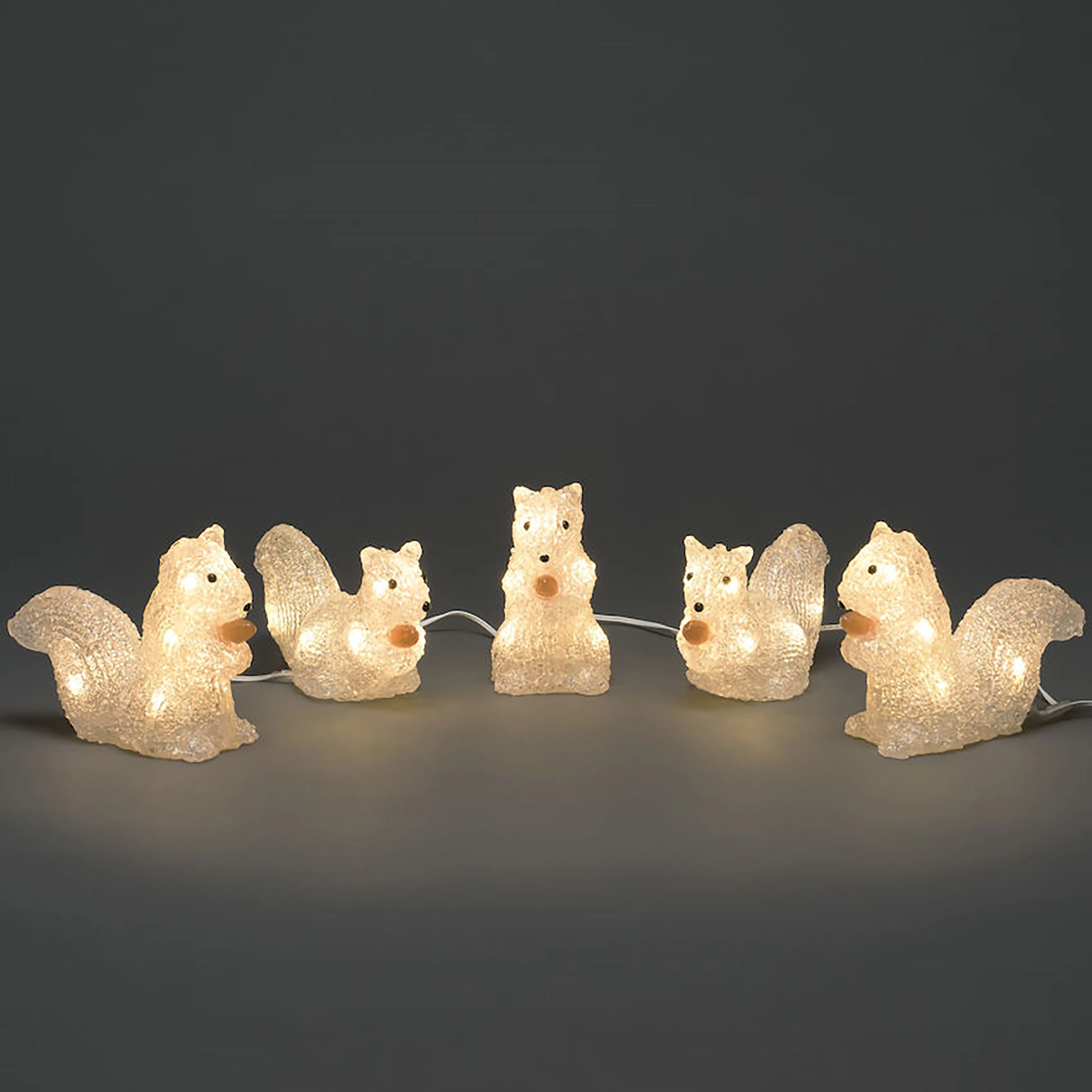 Dekorationsbelysning Gnosjö Konstsmide Ekorrar 5 st LED