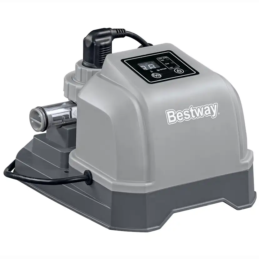Saltvattenklorinator Bestway Hydrogenic 2 g/h för Poolkemi & Klortabletter