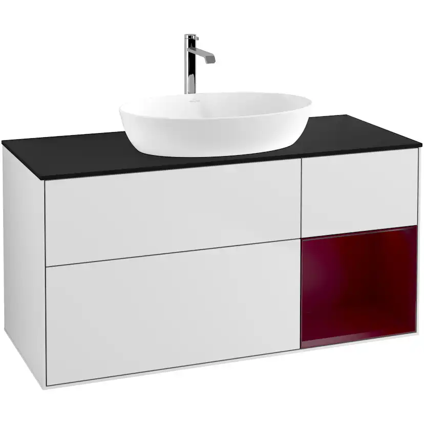Tvättställsskåp Villeroy & Boch Finion med 3 Lådor Hylla och Bänkskiva för Fristående Tvättställ från Artis & Collaro