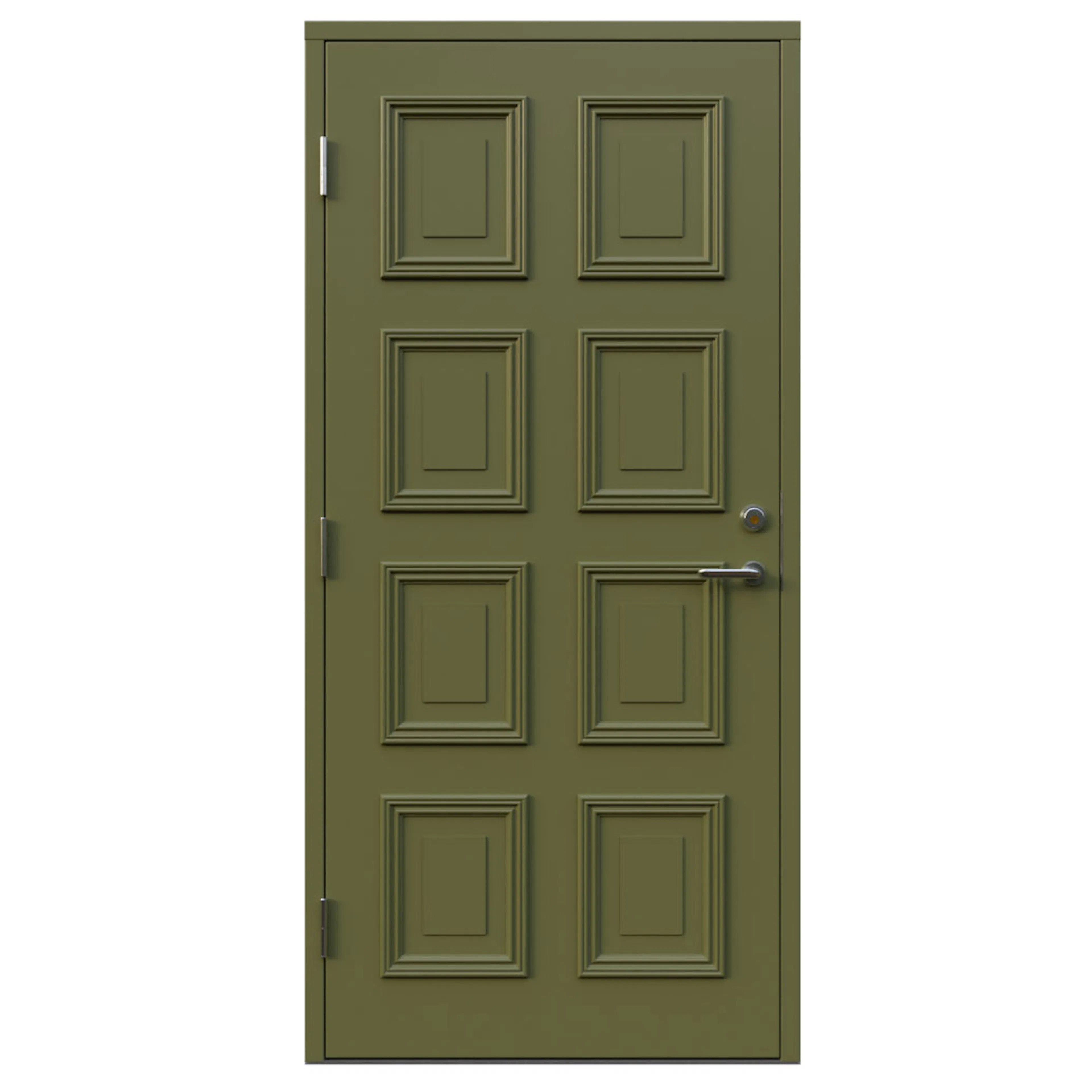 Gråda 10x21 V NCS S-5020-G70Y BxH: 100x210 cm, S-5020-G70Y, Grön, Vänster