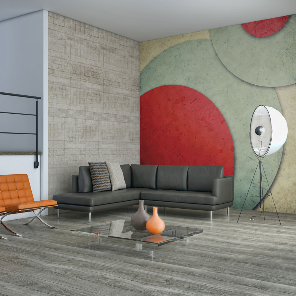 Fototapet Arkiio Cirklar Retro Stil