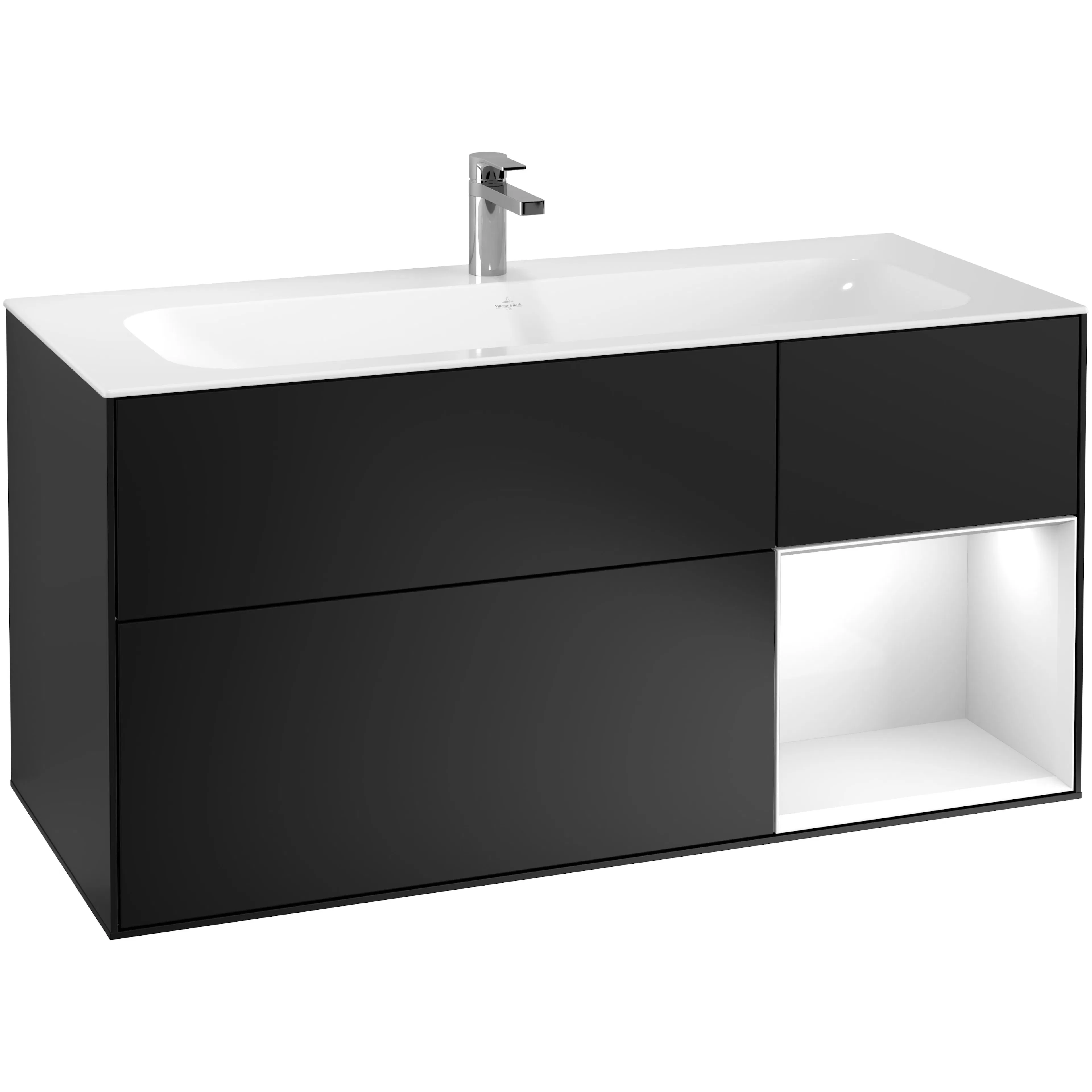 Tvättställsskåp Villeroy & Boch Finion med 3 Lådor och Hylla för Inbyggt Tvättställ