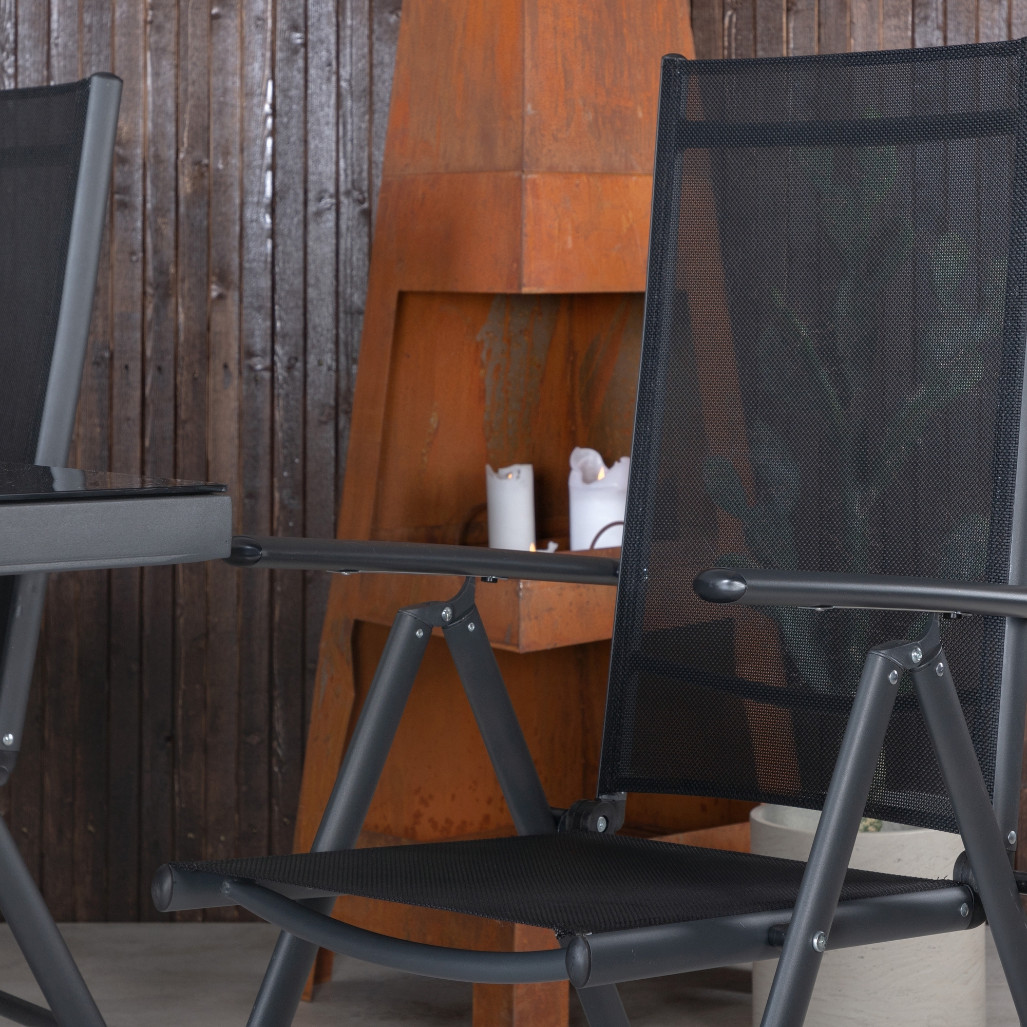 Matgrupp Venture Home Dallas Matgrupp Utomhus 193cm med 4 Break Positionsstolar