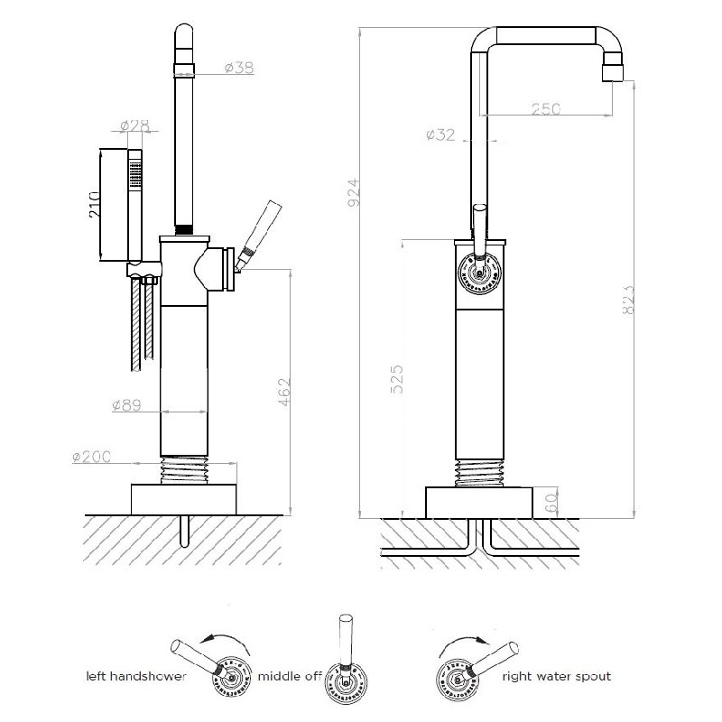 Golvblandare JEE-O Soho