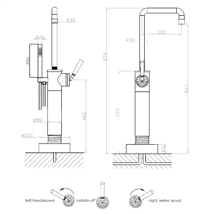 Golvblandare JEE-O Soho