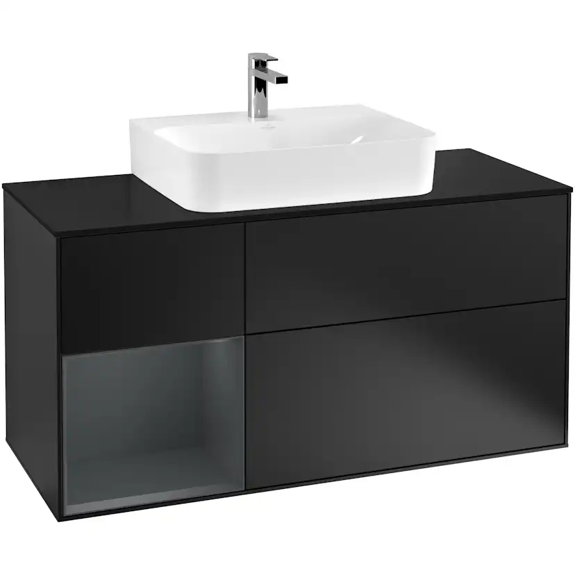 Tvättställsskåp Villeroy & Boch Finion med 3 Lådor Hylla och Bänkskiva för Centrerat Tvättställ
