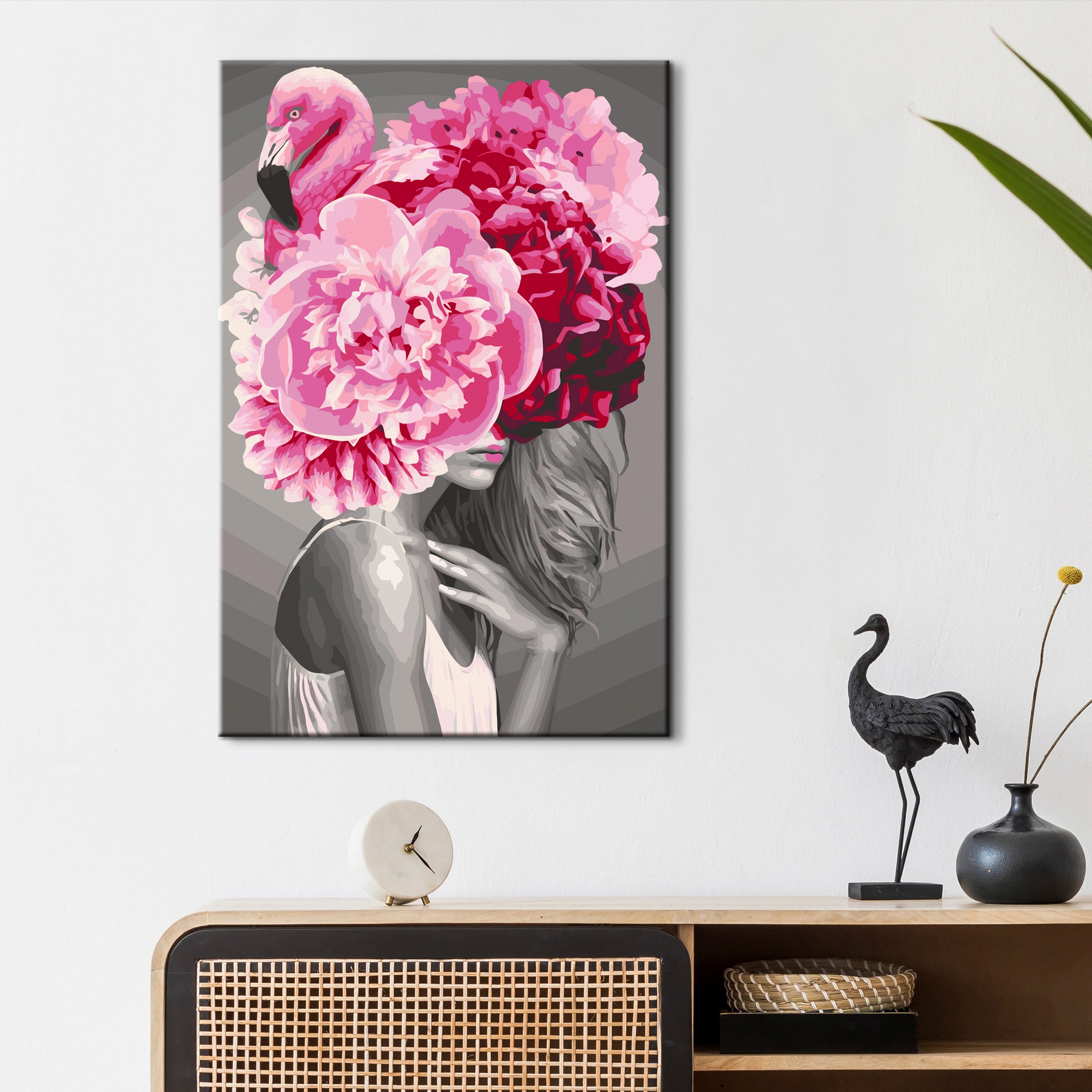 Gör-det-själv Målningar Arkiio Flamingo Girl