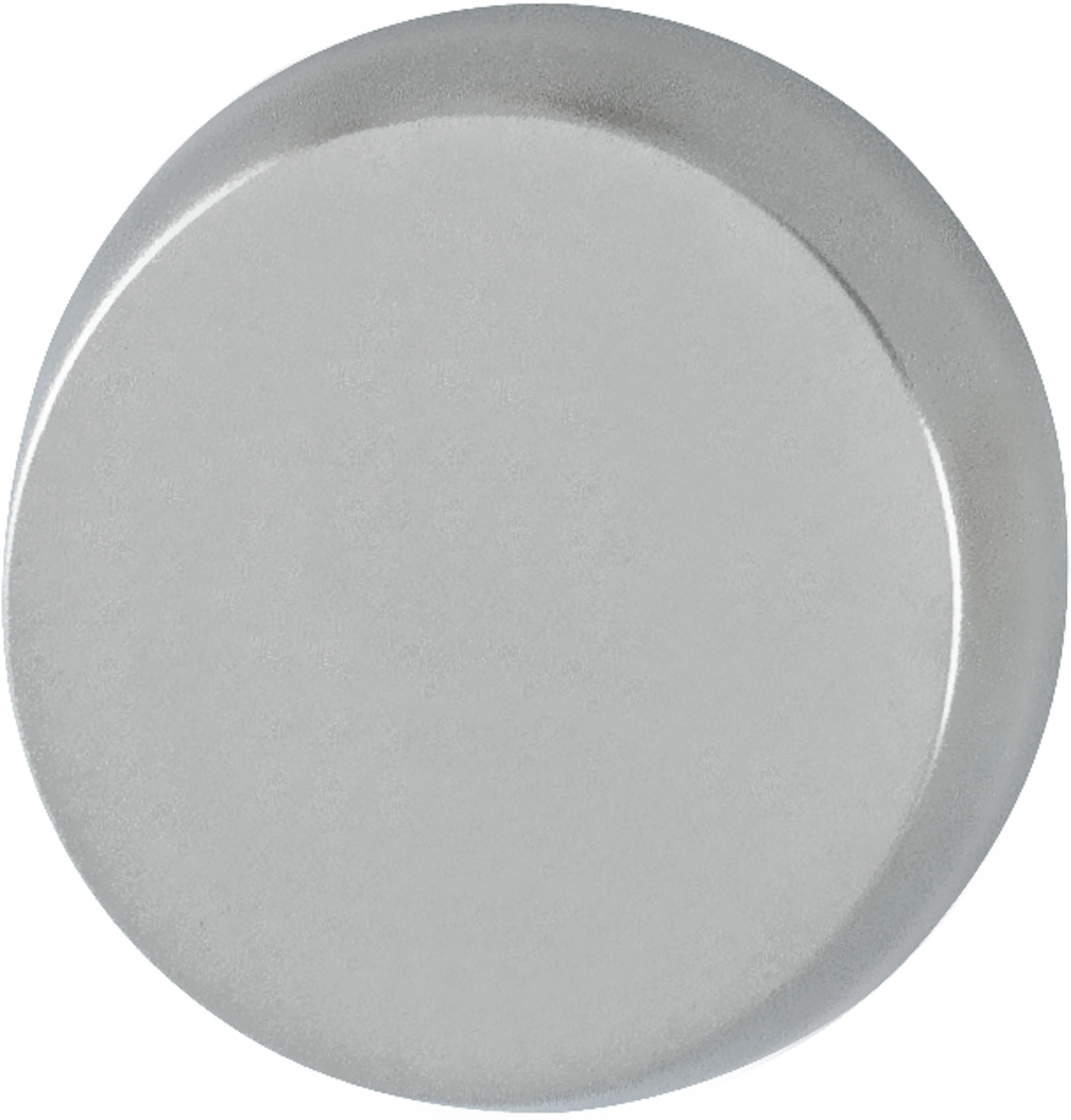 1 st blindskylt slät för cyl. stainless look Rostfritt Stål