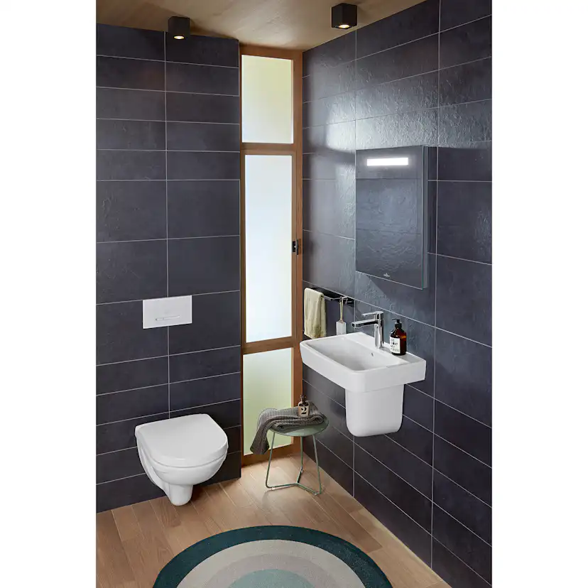 Spolknapp Villeroy & Boch ViConnect installationssystemen 92 Mattsvart