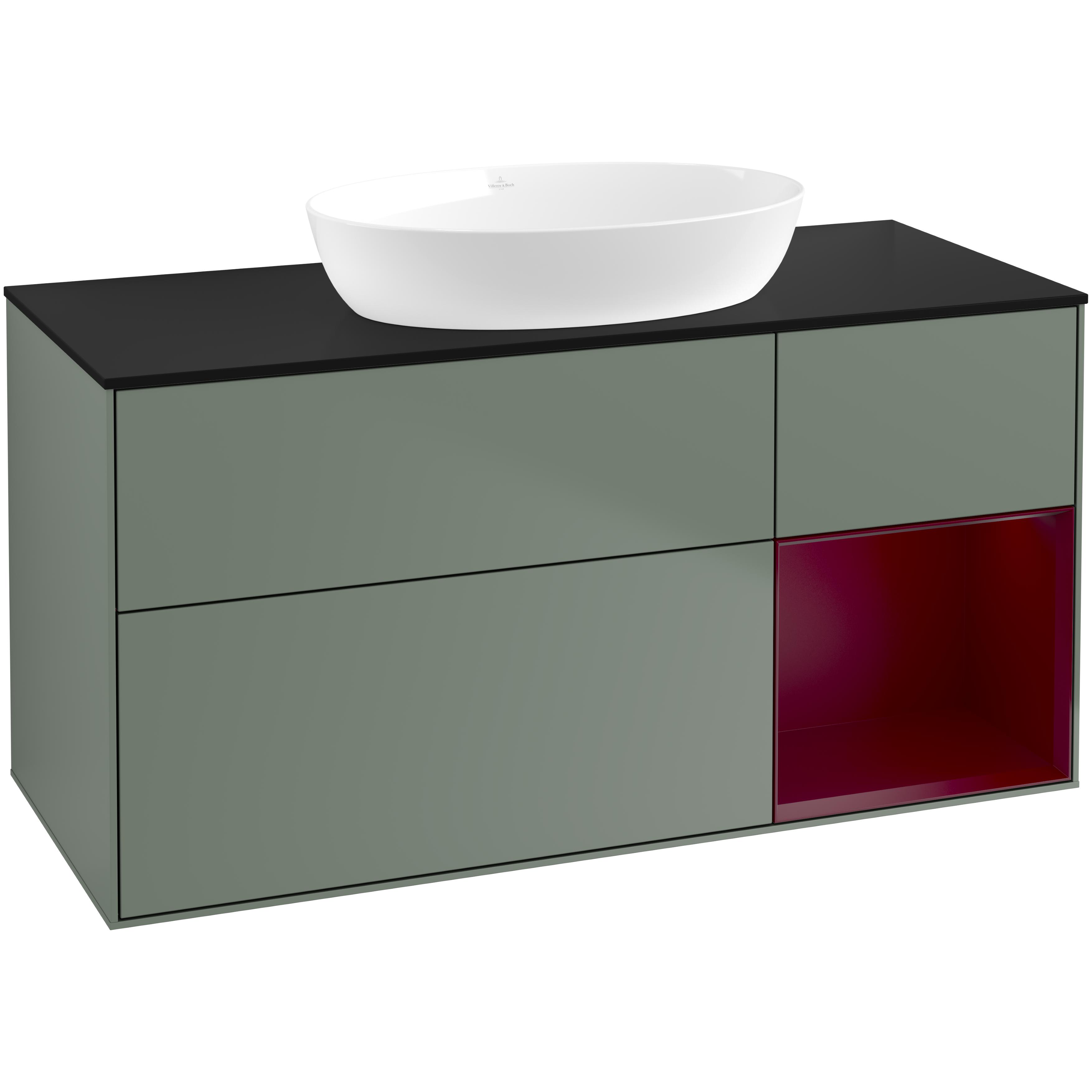 Tvättställsskåp Villeroy & Boch Finion med 3 Lådor Hylla och Bänkskiva för Fristående Tvättställ från Artis & Collaro