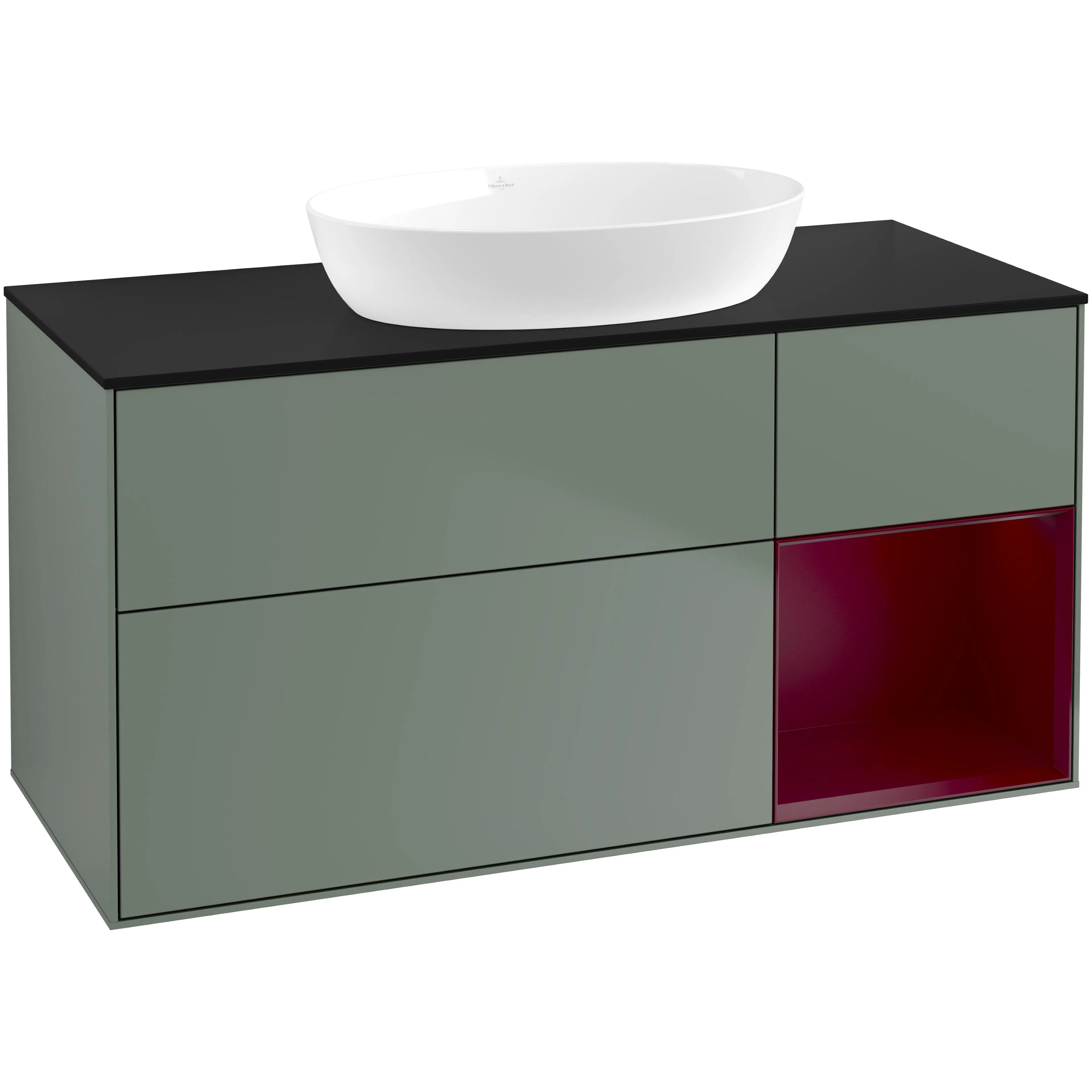 Tvättställsskåp Villeroy & Boch Finion med 3 Lådor Hylla och Bänkskiva för Fristående Tvättställ från Artis & Collaro