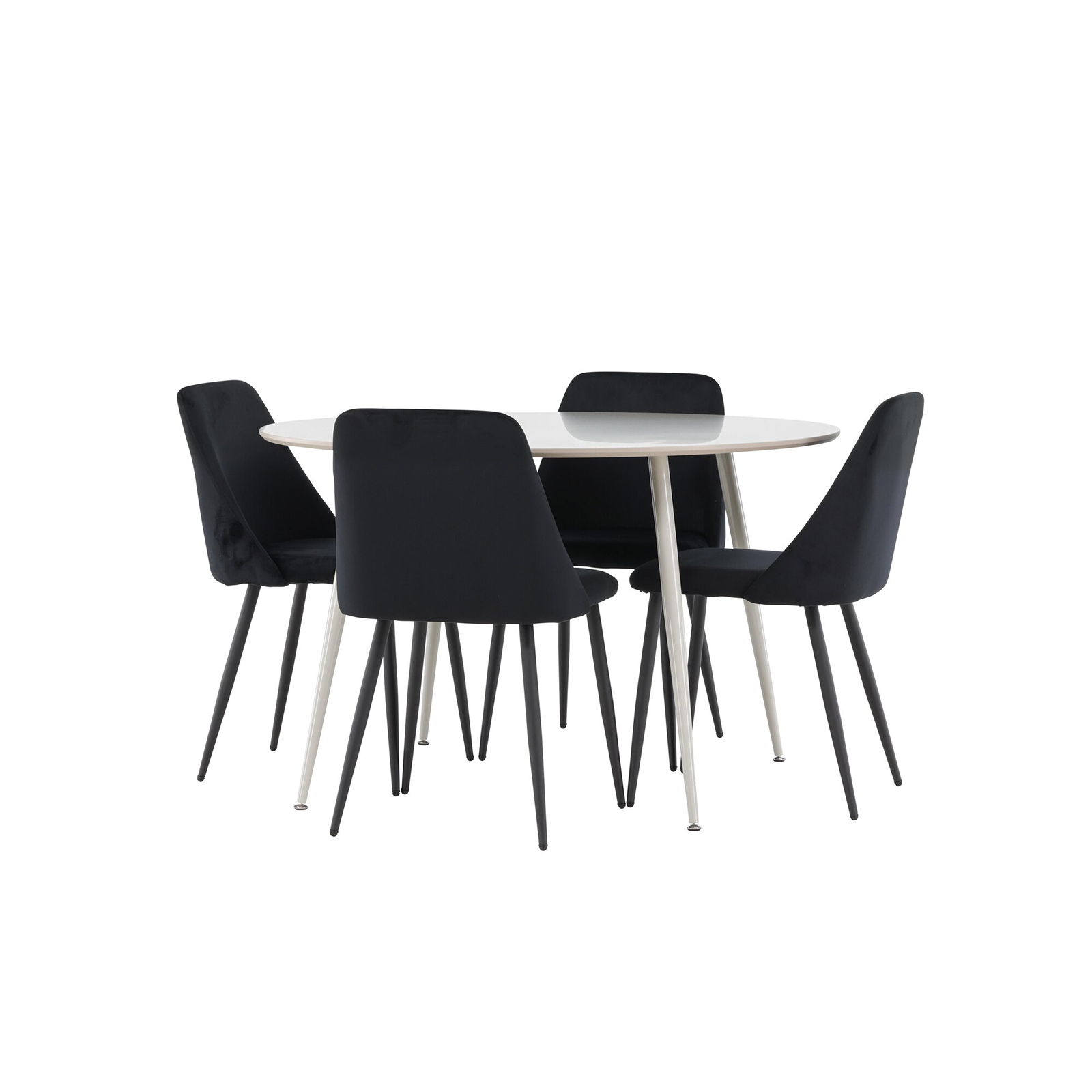 Matgrupp Venture Home Plaza Ø120 med 4 st Night Stolar