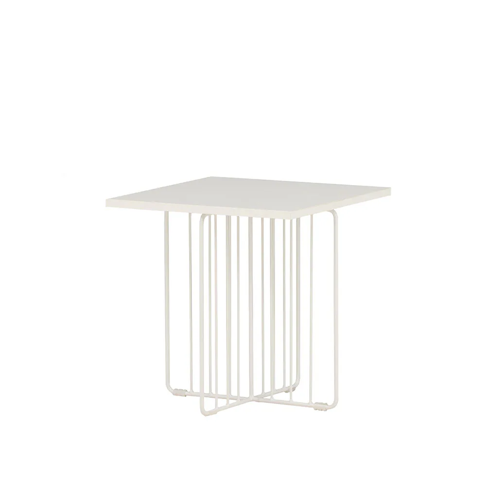 Dayton Sofa Table - White powder coating / White MDF Vit