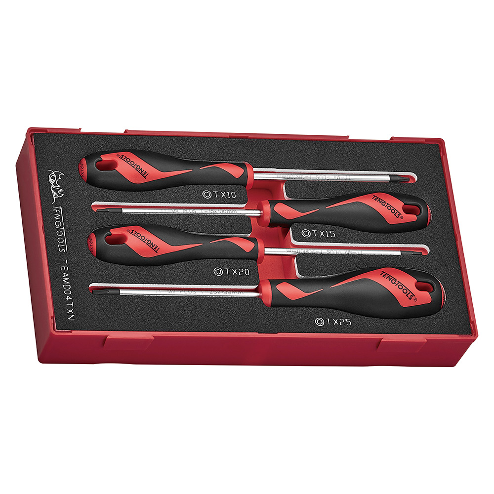 Skruvmejselsats Teng Tools TX TEAMD04TXN