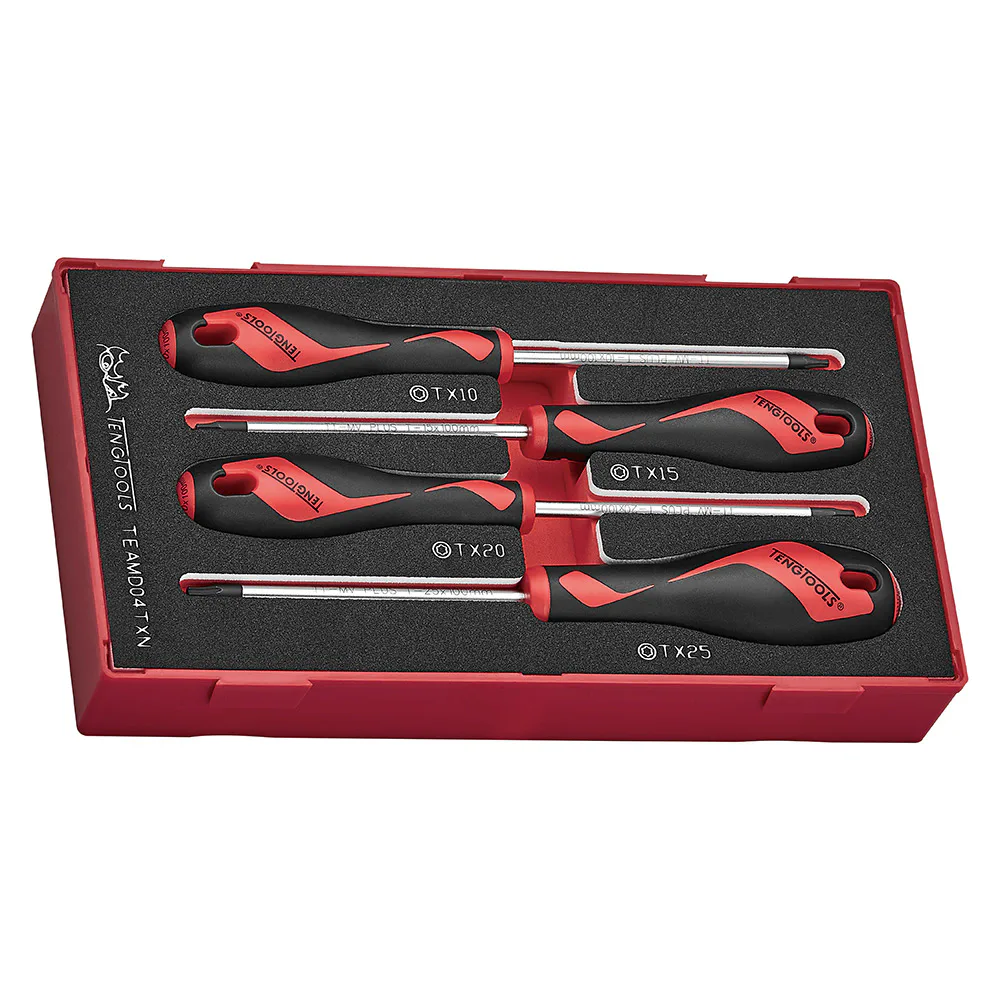 Skruvmejselsats Teng Tools TX TEAMD04TXN