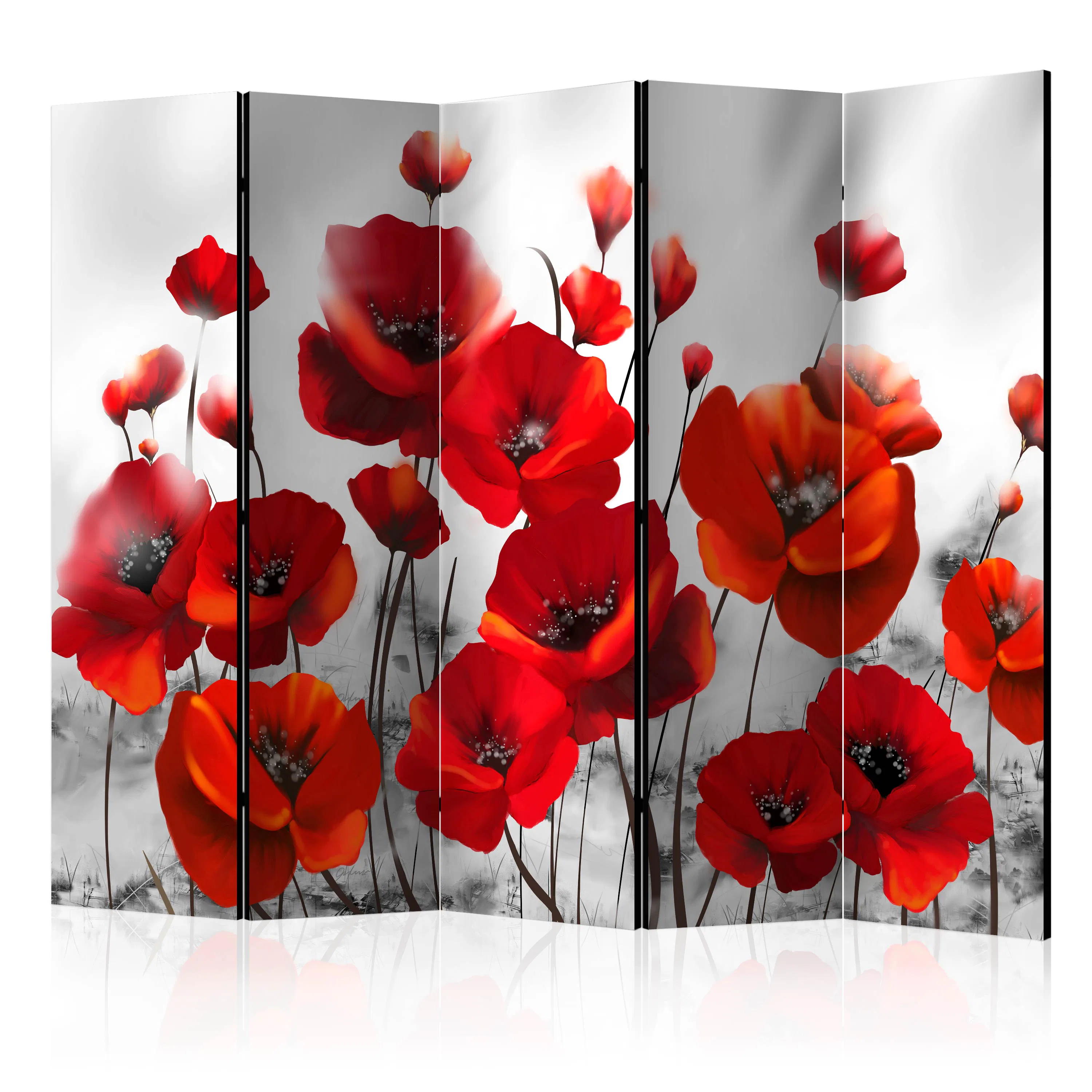 Rumsavdelare Arkiio Poppies in the Moonlight II 225x172 cm