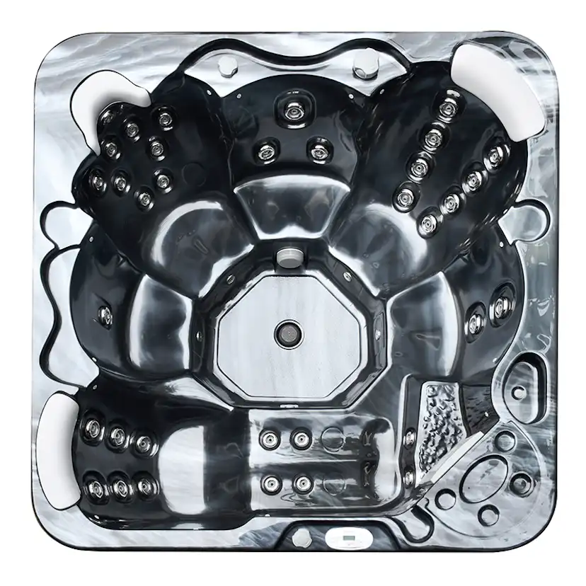 Spabad Westerbergs Sandhamn 42 Jets Svart med Lock