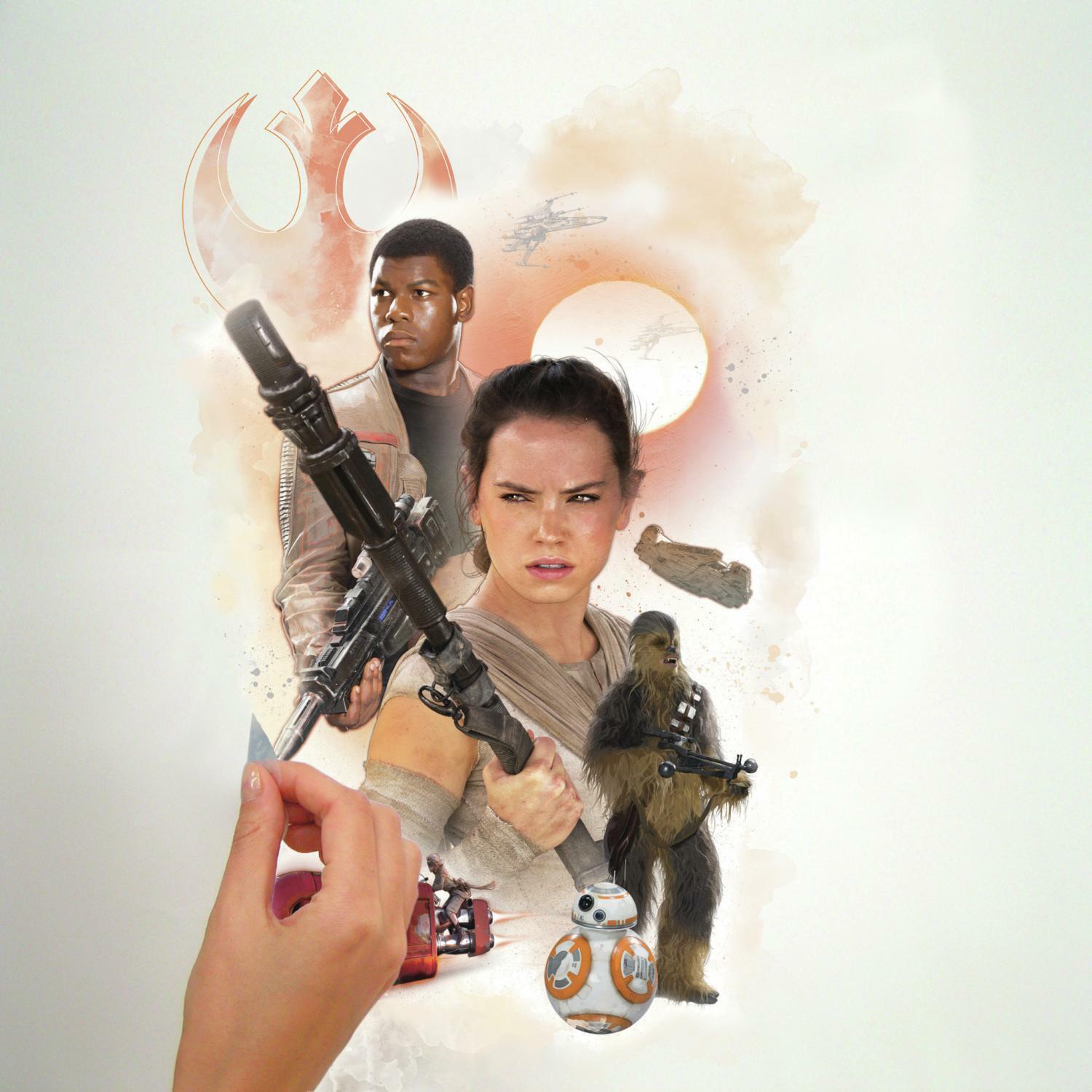 Väggdekor RoomMates Star Wars Episode VII Heros