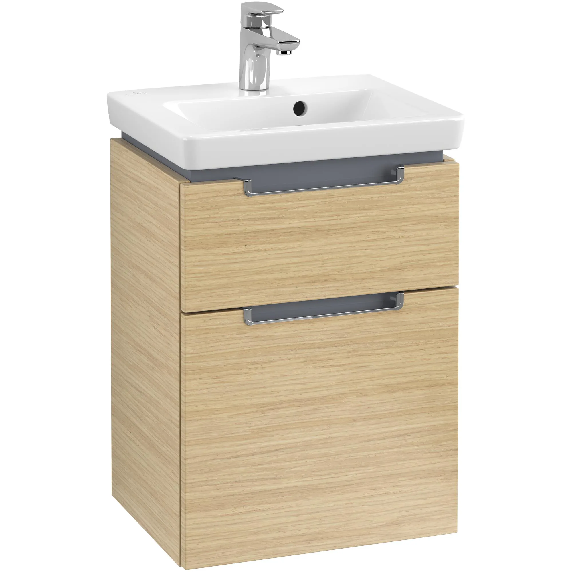 Tvättställsskåp Villeroy & Boch Subway 2.0 med 2 Lådor