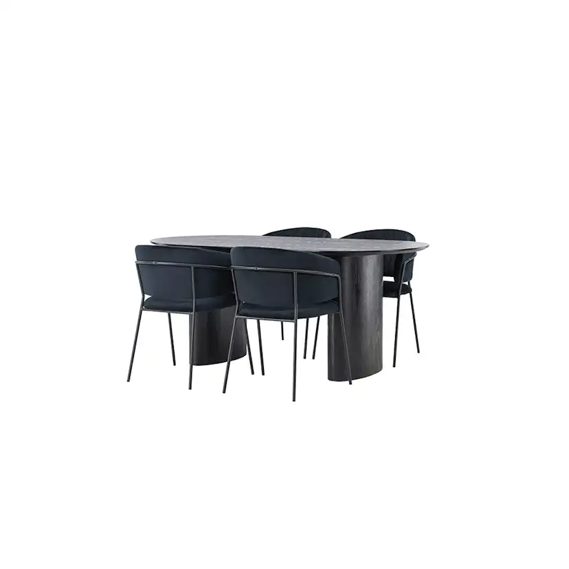 Matgrupp Venture Home Isolde med 4 st Selma stolar