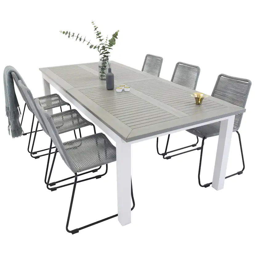 Matgrupp Venture Home Aleyna 224/324 med 6 Leon Stolar