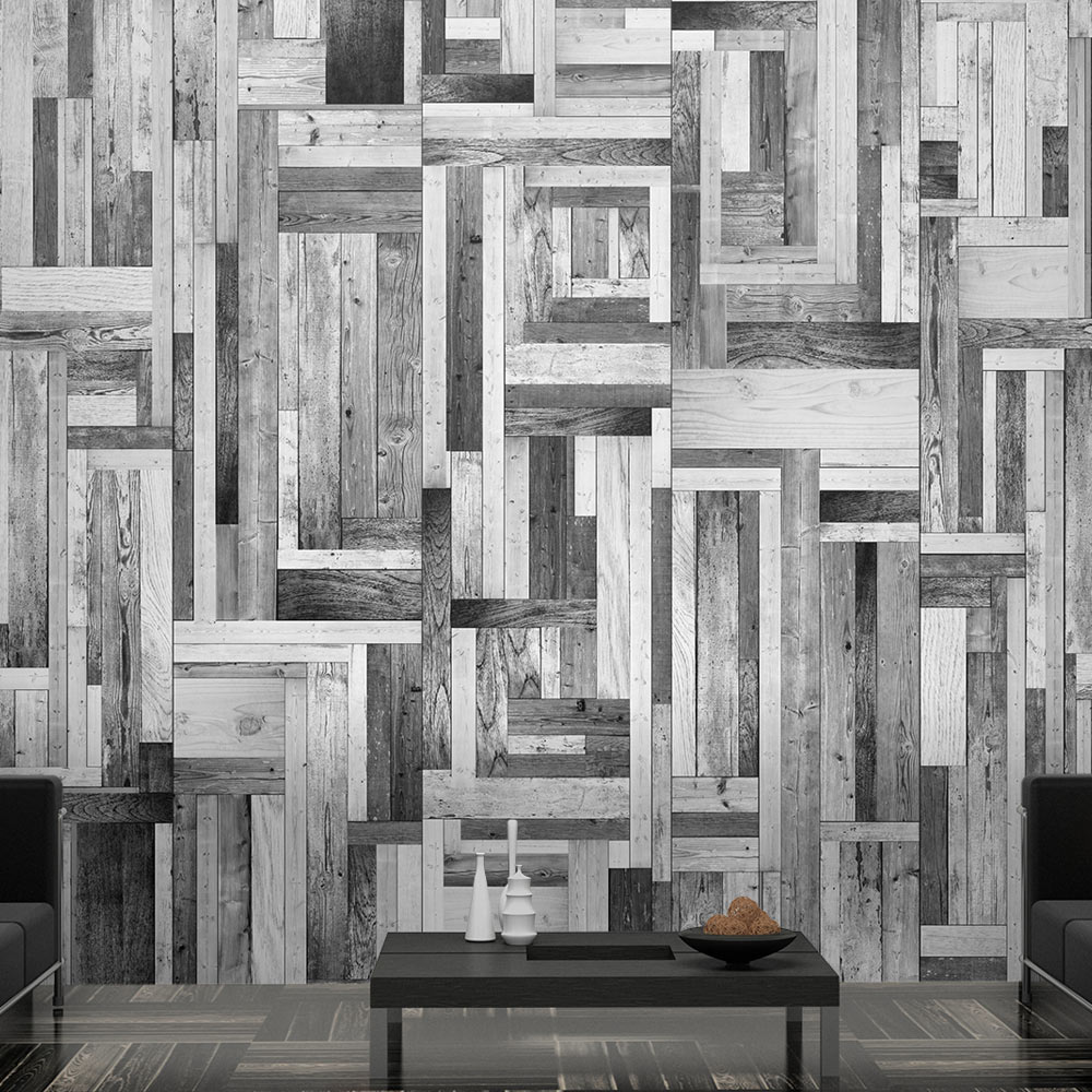 Fototapet Arkiio Gray labyrinth 50x1000 cm